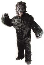 COMPLETE GORILLA Costume SCARRY MONKEY APE MASCOT SUIT professional adul... - $94.99