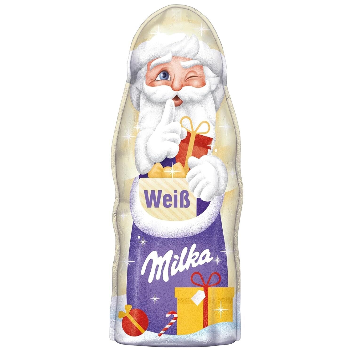 Milka White chocolate Santa Father Christmas Hollow figurine 45g/1.58 oz