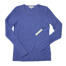 NWT White + Warren Cashmere Waffle Thermal Crewneck in Dahlia Heather Sweater S - £109.02 GBP