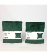 (Lot of 2) IKEA SPÖKSÄCKMAL Spoksackmal Cushion Cover Green Fur 20&quot; x 20... - £23.21 GBP