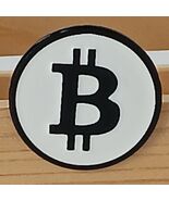 Cryptocurrency Bitcoin Lapel Hat Pin Button 1&quot; BLACK Crypto Coin BTC Pin... - €17,26 EUR