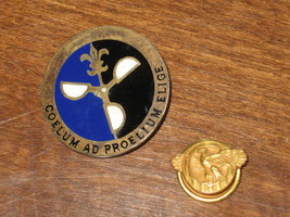 Military/Air Force- Eagle Cuff Link-Weather Service Lapel Pin-Lot of 2-1946 - £15.71 GBP