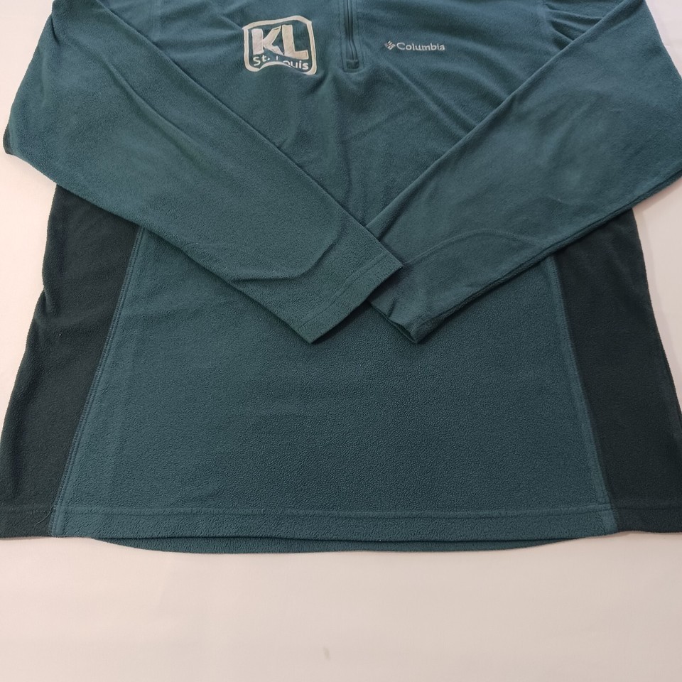 Columbia XM6279 KL ST. LOUIS Men's Green Pine Ridge Fleece 1/4 Zip Sweatshirt M Item image 12
