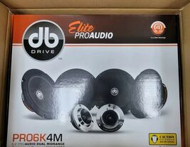 DB DRIVE Elite PRO6K4M (4 6.5" Midrange Component) &amp; 2 Tweeters 500 Watt... - $198.75