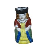 Vintage Miniature Toby Jug Pitcher Creamer Colonial Woman Made in Occupi... - $13.86