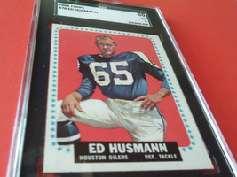 1964  TOPPS   # 76   ED  HUSMANN   SGC  60    HOUSTON  OILERS   FOOTBALL... - £39.83 GBP