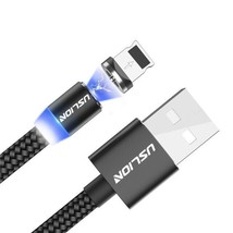 Brand New Uslion Led Magnetic Braided Usb Cable Fast Charging For I Phone - £6.38 GBP