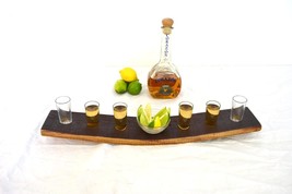 Barrel Stave Tequila Flight - Caballito - Made from reclaimed California wine ba - £63.53 GBP