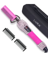 Pink 180-500F Hot Comb Electric For Wigs, Straightening For African Amer... - £50.40 GBP