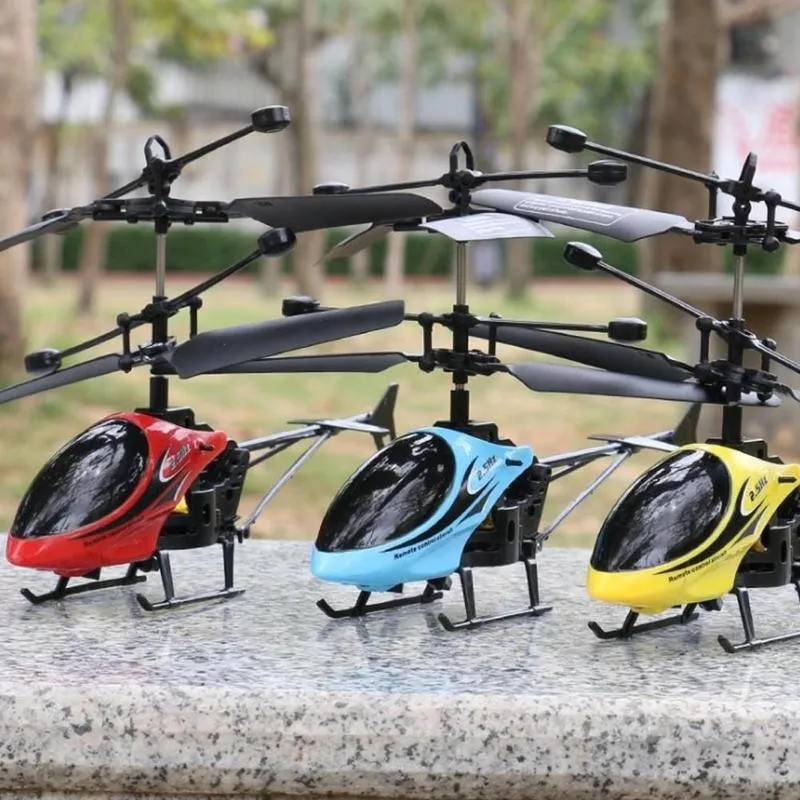 2 Way Remote Control Helicopter with Light Usb Charging Fall Resistant Mini - £11.23 GBP+