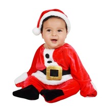 Baby Plush Santa Jumpsuit Costume 18-24M - , Red - £18.84 GBP