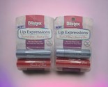 *2* Blistex Lip Expressions Lip Balm 2 Pk Touch Of Shine Touch Of Tint - $15.14