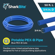 PEX Coil Tubing 3/4&#39;&#39; D x 50&#39; L 160-PSI Polyethylene Blue - Sharkbite ® ... - $573.16 MXN