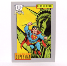 1992 DC Comics Series 1 Cosmic Cards Hero Heritage Silver Age Superman #17 - $9.89