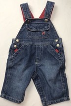 Genuine Baby Jean Denim Overalls 6 Months Red Airplane - $21.65