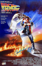 Michael J Fox Christopher Lloyd Signé Arrière Pour The Future 11x17 Photo Bas - £459.11 GBP