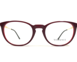 Versace Eyeglasses Frames MOD.3227 5188 Burgundy Purple Red Gold Round 5... - £91.47 GBP