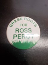 Grass Roots for Ross Perot campaign button - £5.16 GBP