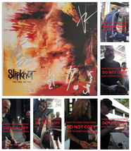 Slipknot signed The End,So Far 12x12 photo,Clown,Sid,Root,Jay,Alex COA Proof - £350.89 GBP
