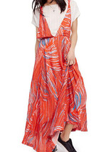 Free People Womens A Thousand Kisses Maxi Dress Size Large Color Red - £54.49 GBP