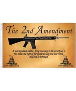 2x3 The 2nd Amendment Parchment Flag a Well regulated Militia Gadsden NR... - £5.50 GBP