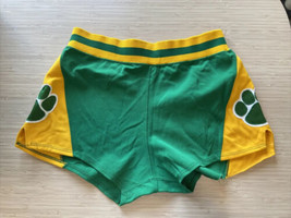Antique vintage basketball shorts Green Gold High school College Russell... - £22.06 GBP