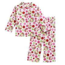 Girls Pajamas Christmas Elf on the Shelf Pink Shirt &amp; Pants Fleece 2 Pc-... - £11.82 GBP