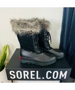 SOREL JOAN of Arctic Next Faux Fur Waterproof Snow Boot, Black, Size 9.5... - $199.00