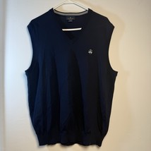 Brooks Brothers 346 Extra Fine Merino Wool Sweater Vest Mens XLarge Blue... - $20.66