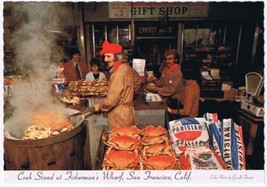 Postcard Crab Stand At Fisherman&#39;s Wharf San Francisco California - $3.95