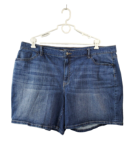 Simply Vera Wang Shorts Womens Size 24W Denim Jeans Midrise Pockets Cotton Blend - £13.15 GBP