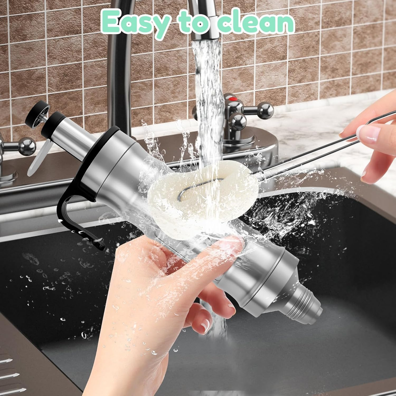 13 Pcs Dessert Decorating Syringe Set with 6 Nozzles 3 Cream Scrapers Complete C Item image 2