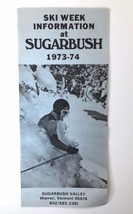 Sugarbush Valley 1973 1974 Ski Week Information Warren Vermont Skiing Brochure - £9.37 GBP