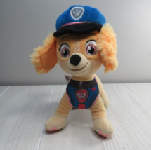 Paw Patrol plush Skye Rescue Pups Pilot blue pink puppy dog Nick Jr Spin... - £6.98 GBP