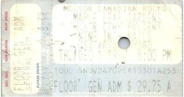 Vintage Nine Zoll Nägel Ticket Stumpf Dezember 1 1994 Ahorn Blatt Gärten Toronto - £27.72 GBP