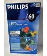 Philips 60 Bulbs LED Dome Lights Multi Color Indoor Outdoor Christmas Li... - £14.78 GBP