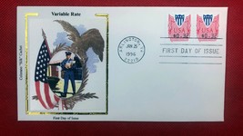 ZAYIX - 1997 US Colorano FDC #CVP33 birds Computer Vended Postage variable rate - £2.20 GBP