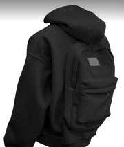 Adults and Teens Hooded Zip-Up Bookbag Jacket Loose Fit Zipper Closure Bookbag  - $40.00