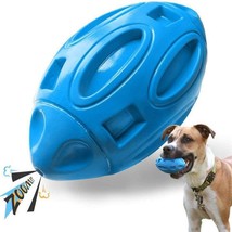 Soft &amp; Durable Rubber Sounding Rugby Dog Ball - £14.34 GBP