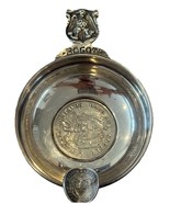 Colombia Bogota 900 Silver Ashtray 1932 Diez &amp; Cincuenta Centavos Coins ... - $118.80