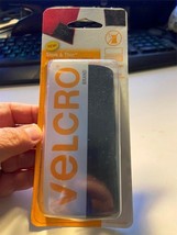 NIP VELCRO Brand Sticky Sleek &amp; Thin Rectangle 6 in x 4 in Black Low Pro... - $6.34