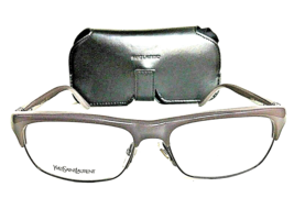 New Yves Saint Laurent YSL 232XVH 55mm Gray Clubmaster Men&#39;s Eyeglasses Frame - £133.89 GBP