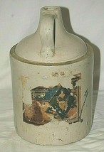 Antique Primitive Red Wing Stoneware Ginger Ale Jug RWS Co. Crock Art Pottery Ad - £147.76 GBP