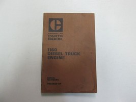 Caterpillar 1160 Diesel Truck Engine Parts Book Manual UEG0205S FACTORY x - £39.37 GBP