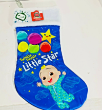 Cocomelon Christmas Stocking Licensed Blue TWINKLE LITTLE STAR Holiday 1... - £13.59 GBP