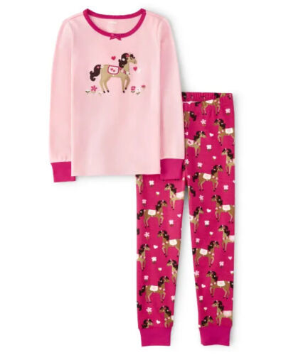 Primary image for NWT Gymboree Toddler Girl Pink Horse Pony PJs Pajamas  18-24  NEW