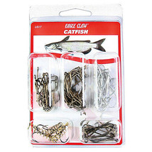 Eagle Claw Catfish Assorted Hooks Fishing Kit, 67 Assorted Hooks - £8.75 GBP