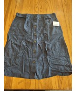Liz Claiborne Size 10 Button Up Navy Skirt - $59.63 CAD