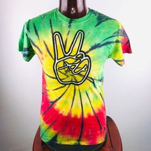 Peace Sign Tye-Dye Mens M Graphic T Shirt - £23.35 GBP