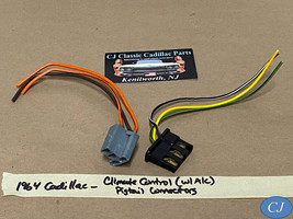 64 Cadillac Temp A/C Heater Climate Control Wire Harness Pigtail Connectors w/AC - £23.67 GBP